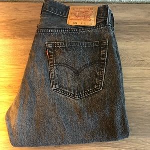 Vintage Faded Black Levi’s 501